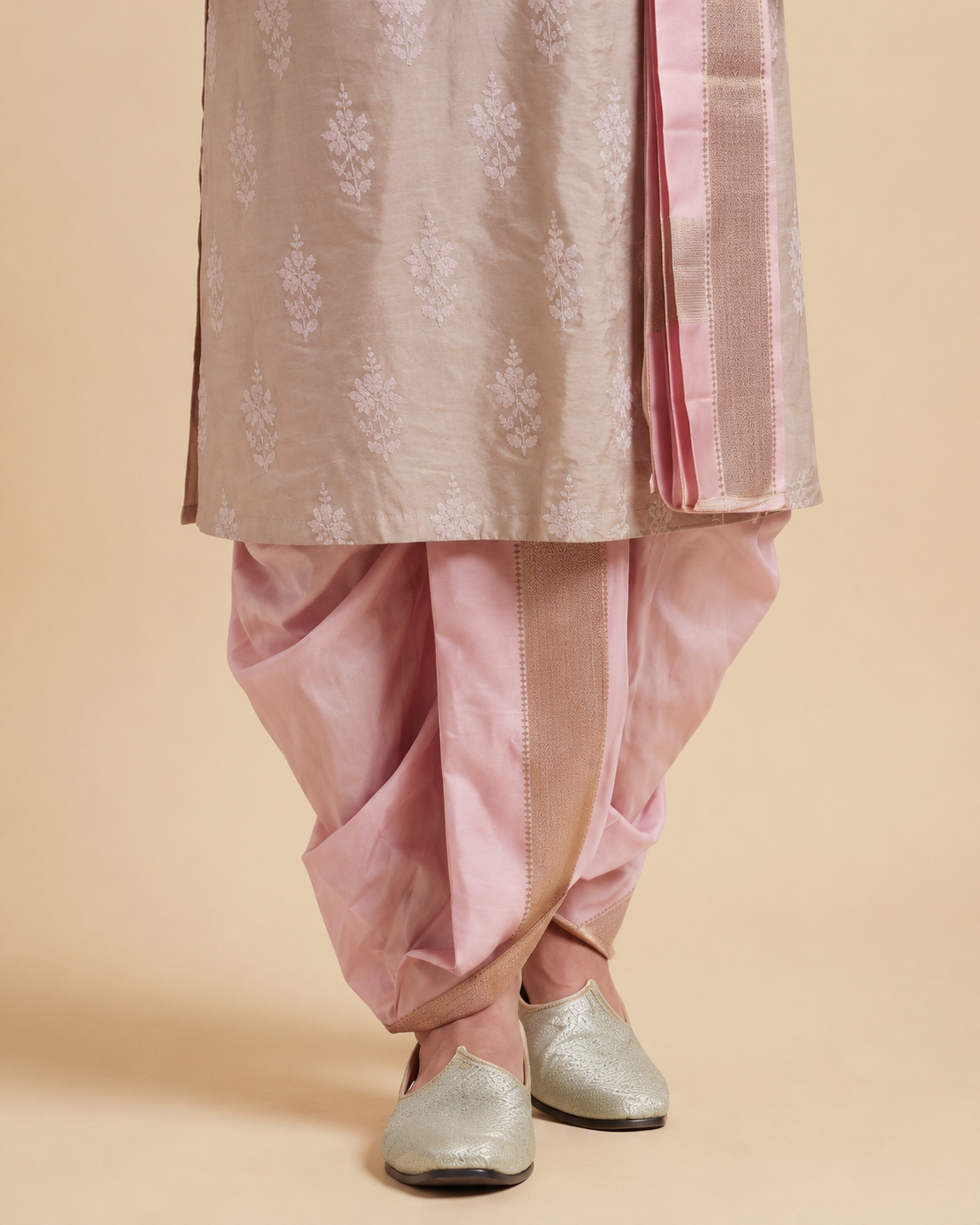 Light Lavender Kurta with Dhoti Set