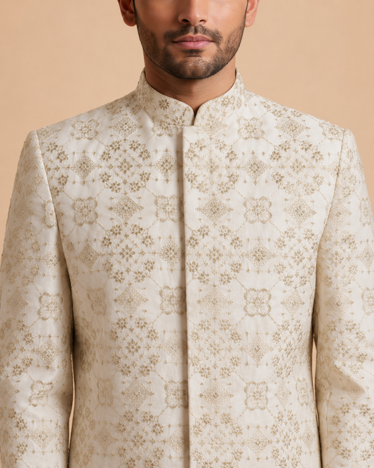 Off-white Sherwani