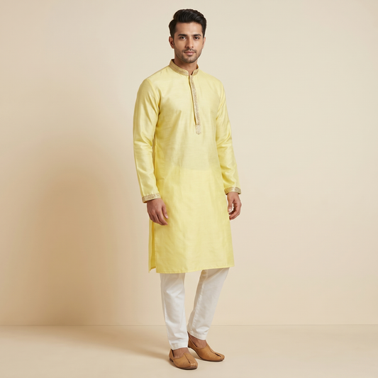 Bright Yellow Kurta