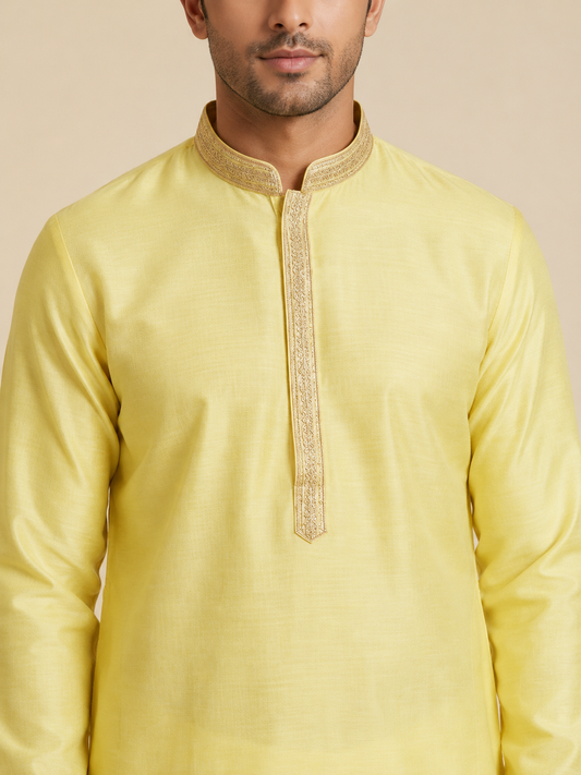 Bright Yellow Kurta