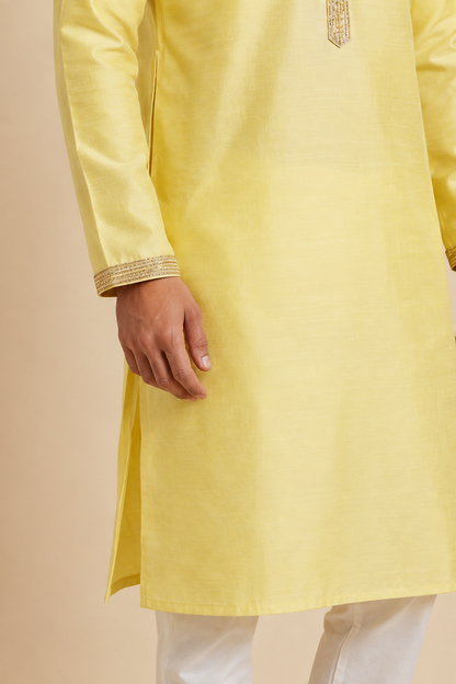 Bright Yellow Kurta
