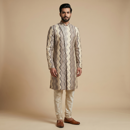 Brown-Beige Kurta