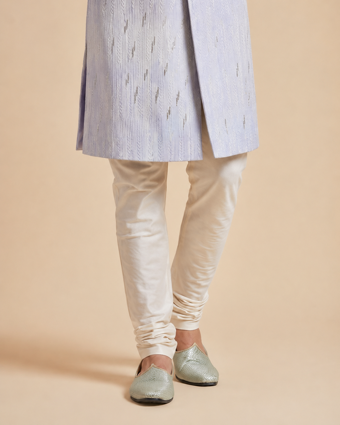 Light Lavender Ombre Indowestern