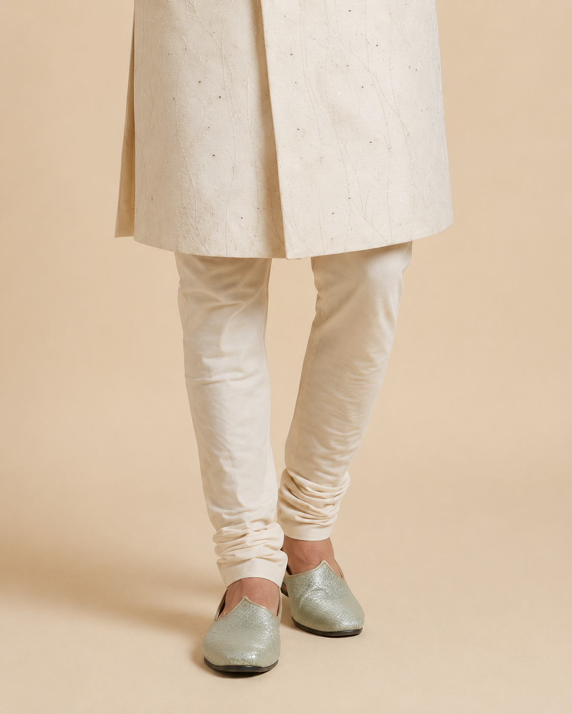 Orange Ombre Indowestern