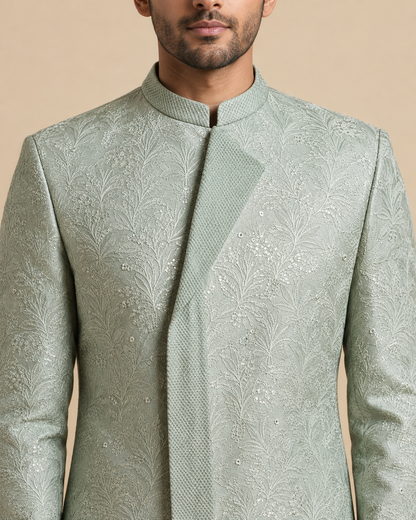 Sage Green Indowestern