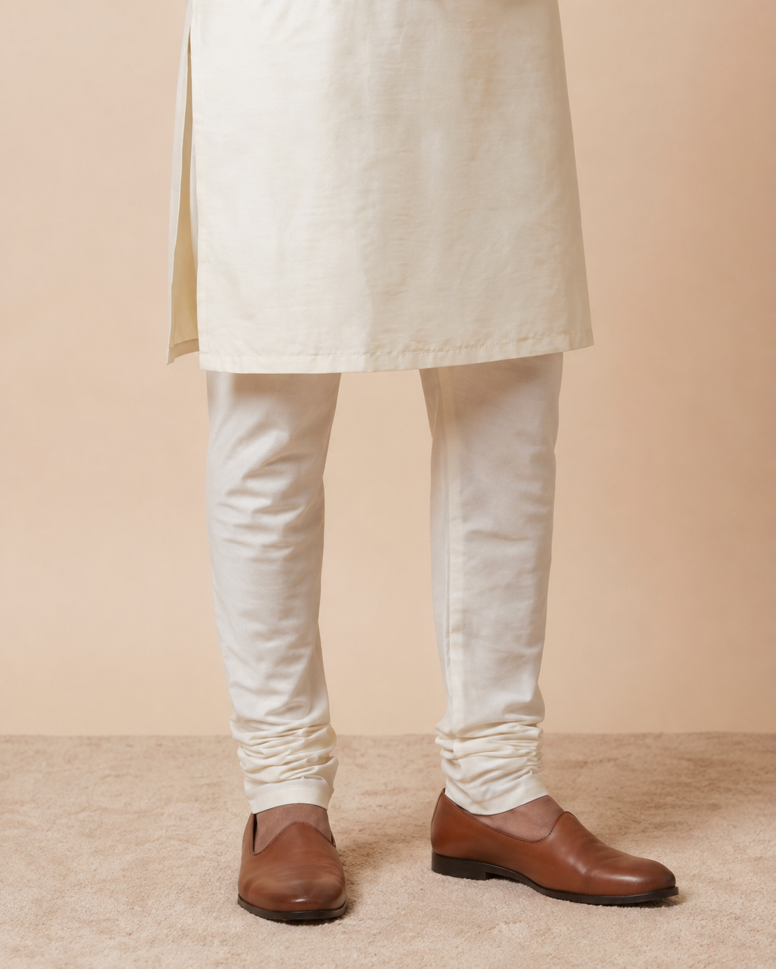 Gold Long Jacket Kurta Set