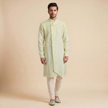 Lemon Yellow Ombre Kurta