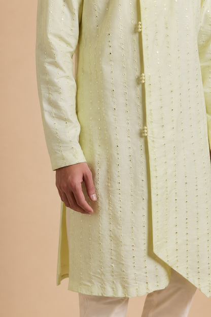 Lemon Yellow Ombre Kurta