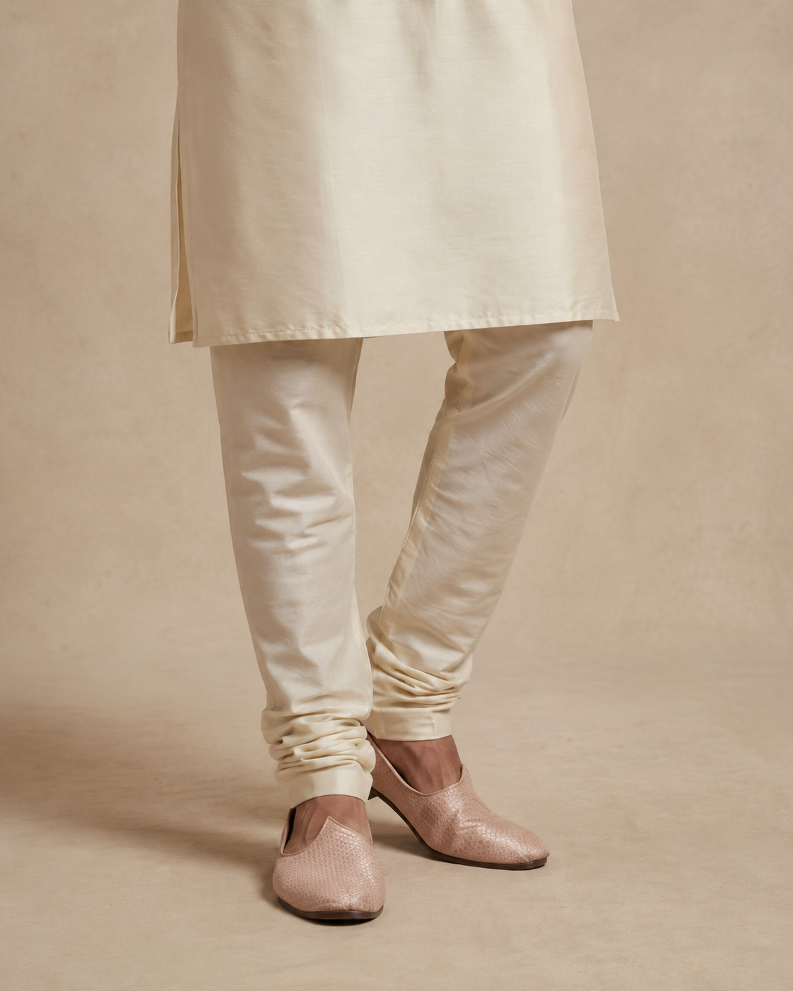 Light Pink Jacket Kurta Set