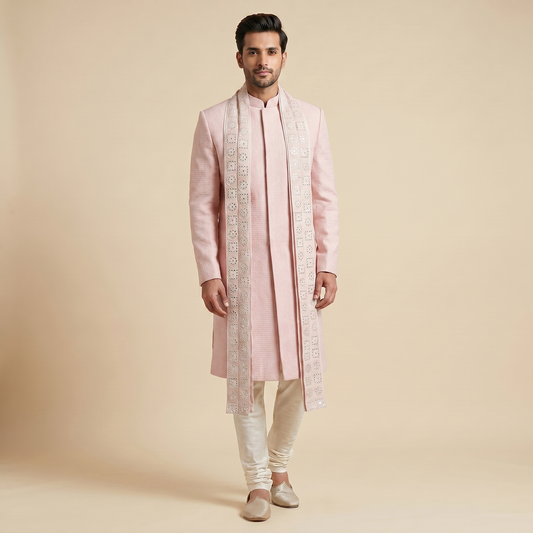Light Pink Sherwani