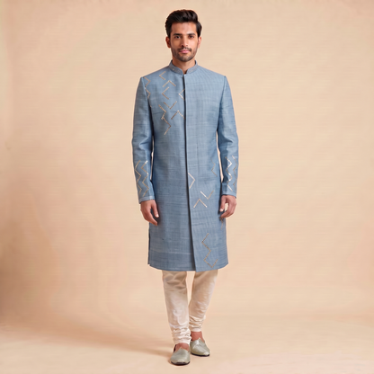 Ocean Blue Indowestern