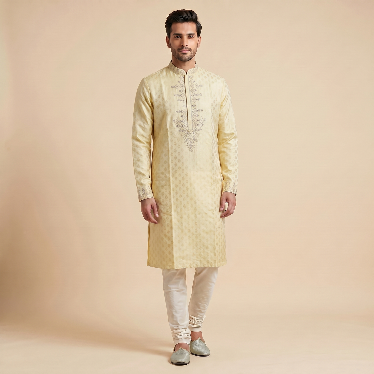 Pastel Yellow Kurta