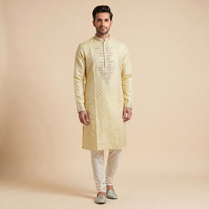 Pastel Yellow Kurta