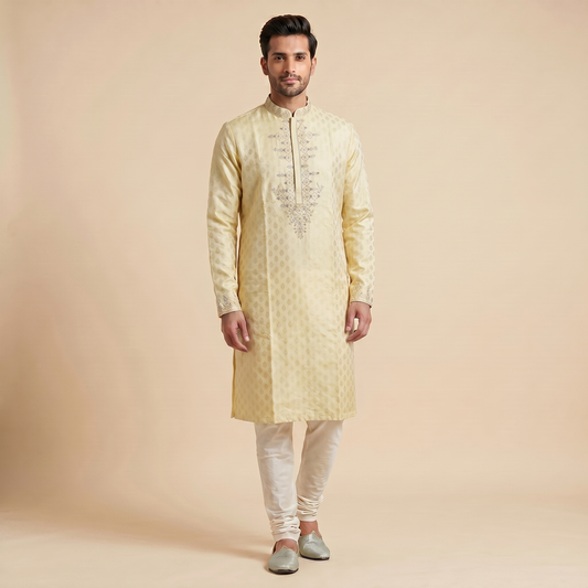 Pastel Yellow Kurta