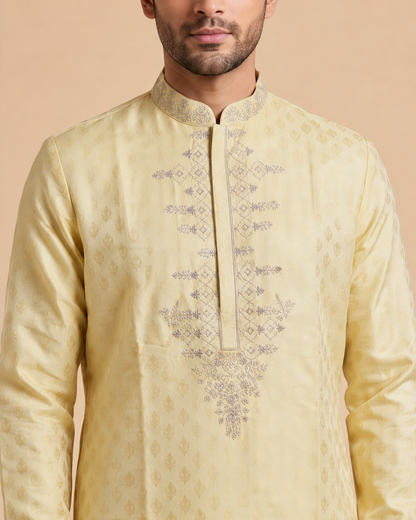 Pastel Yellow Kurta