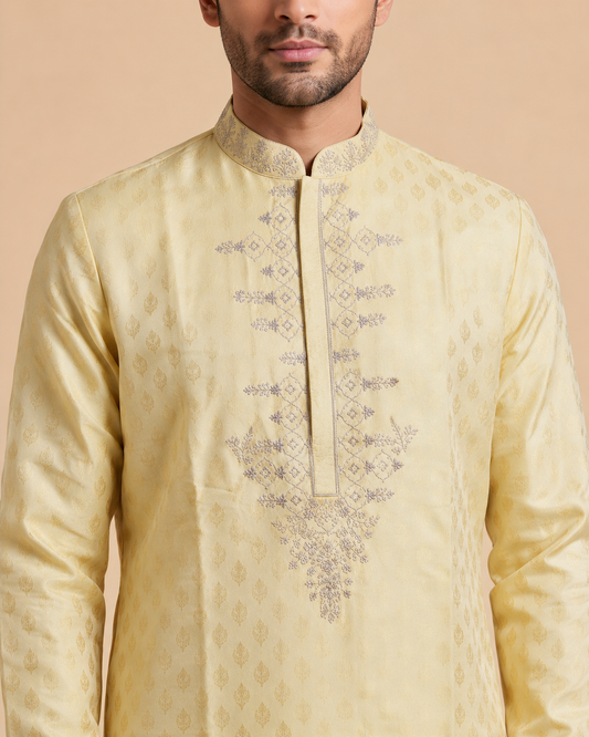 Pastel Yellow Kurta