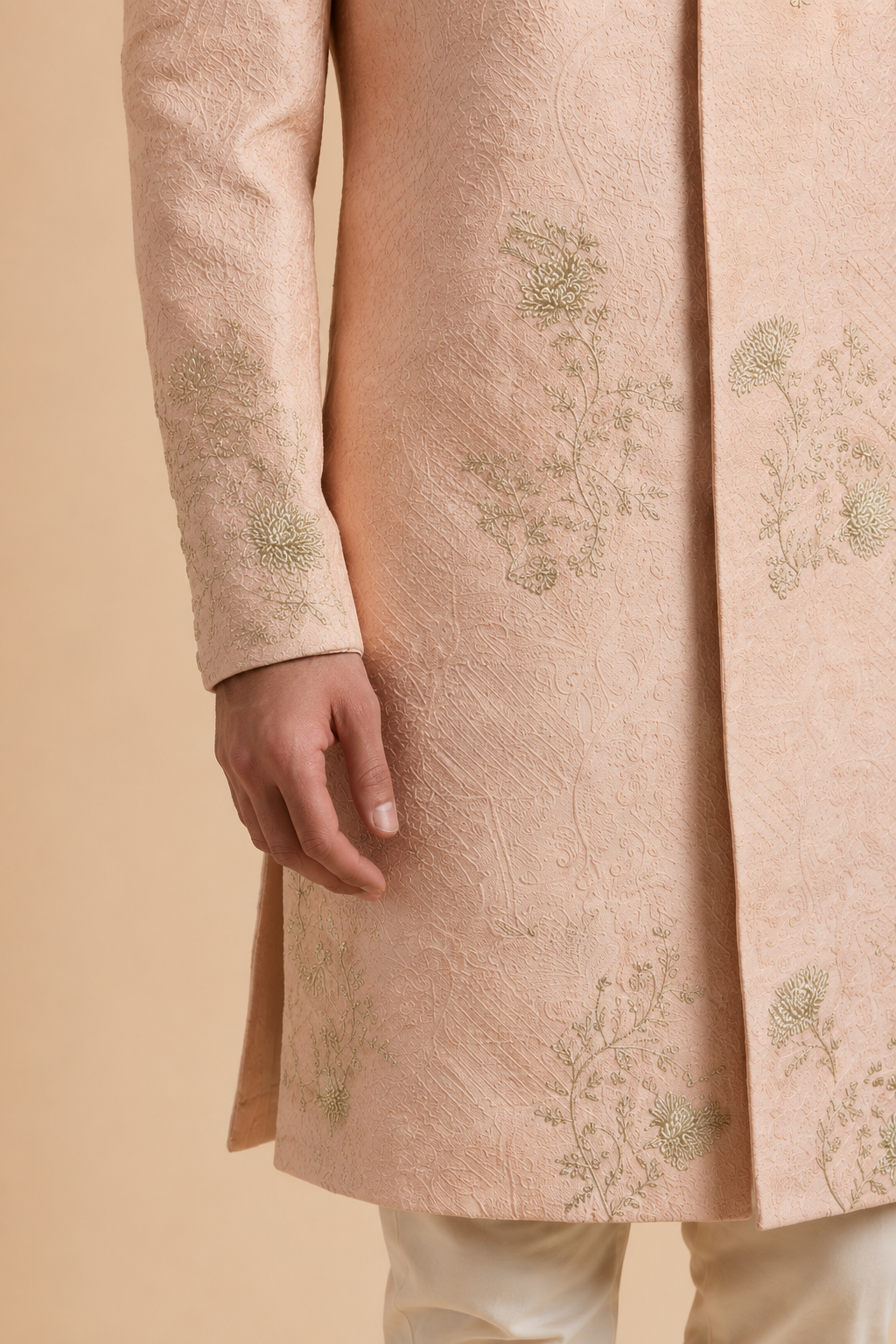 Peach Sherwani