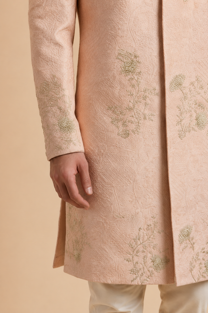 Peach Sherwani