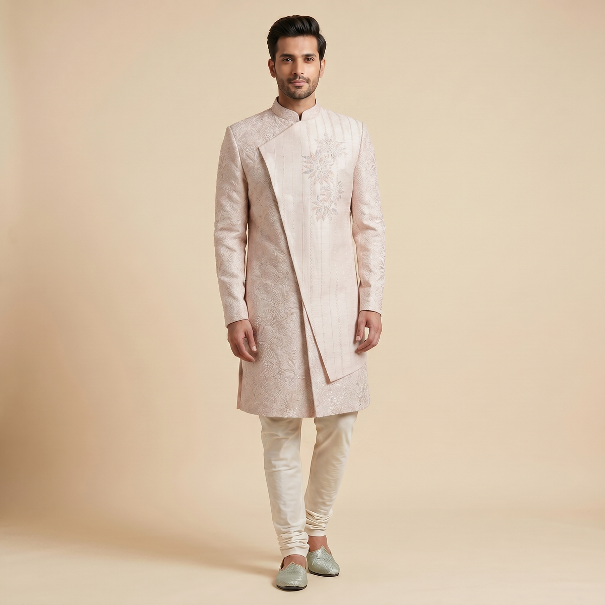 Pink Ombre Indowestern