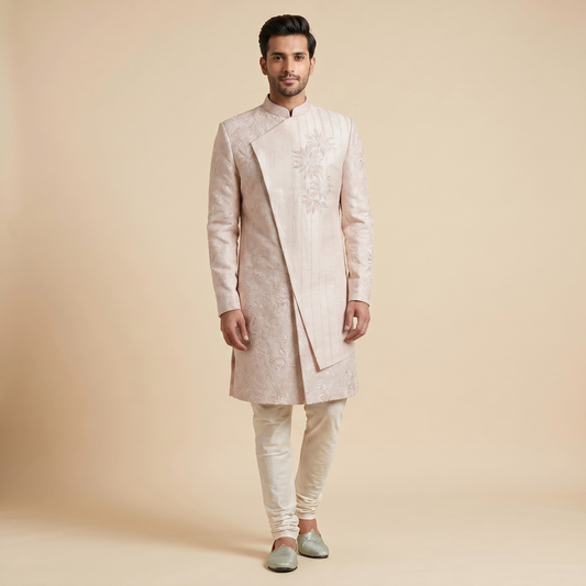 Pink Ombre Indowestern