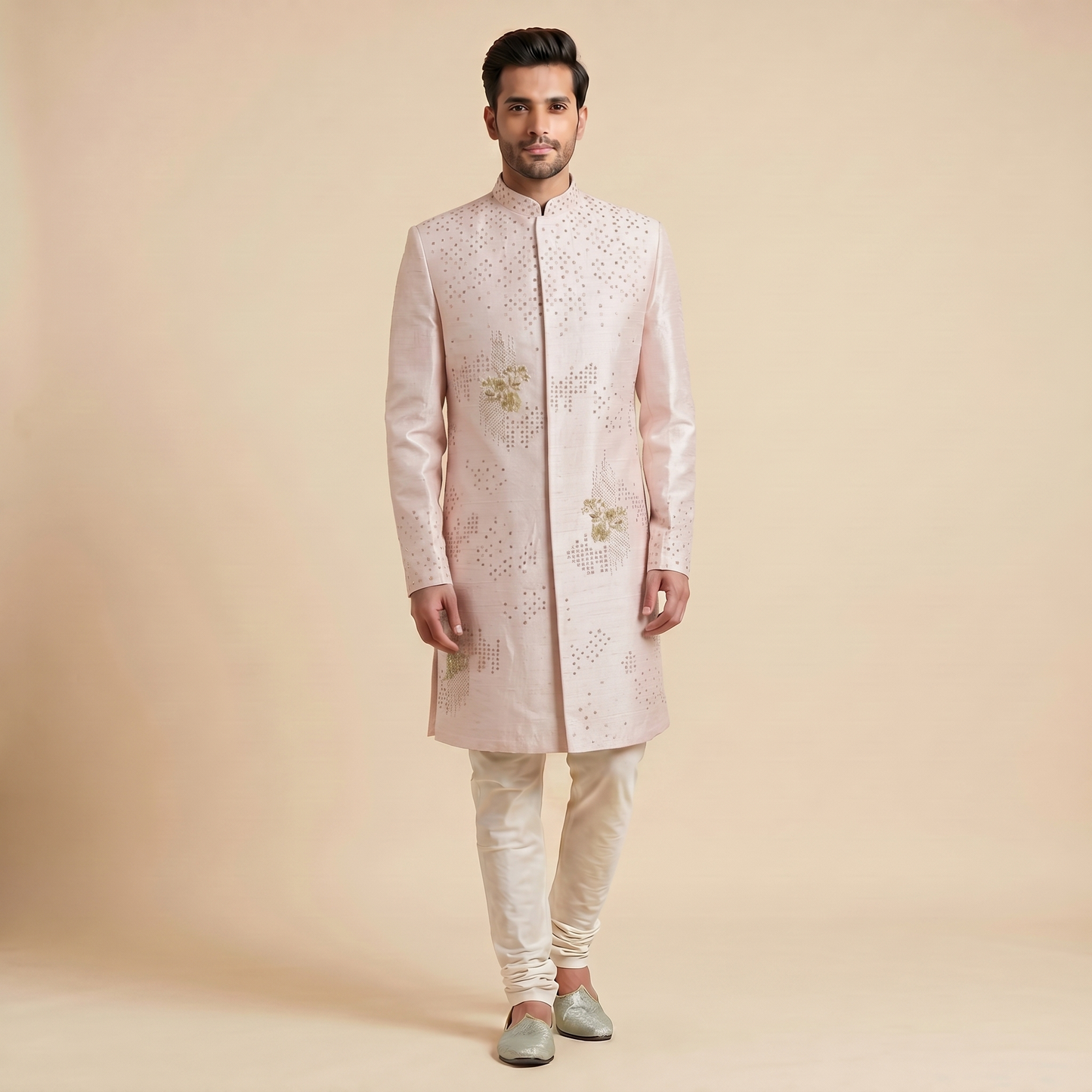 Powder Pink Sherwani