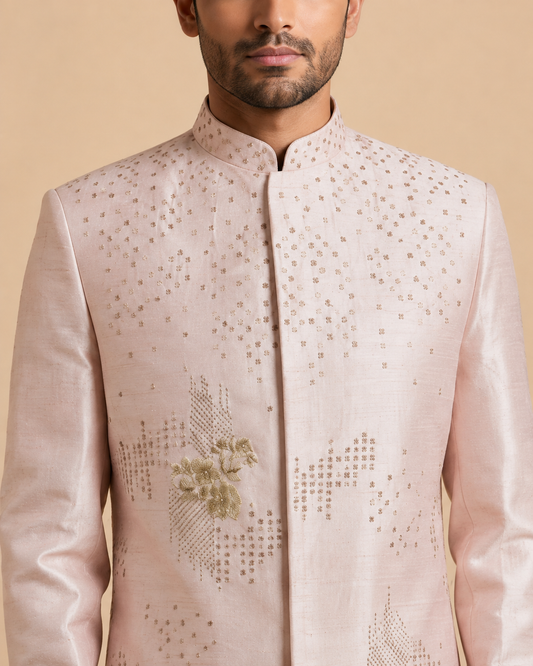 Powder Pink Sherwani
