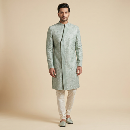 Sage Green Indowestern