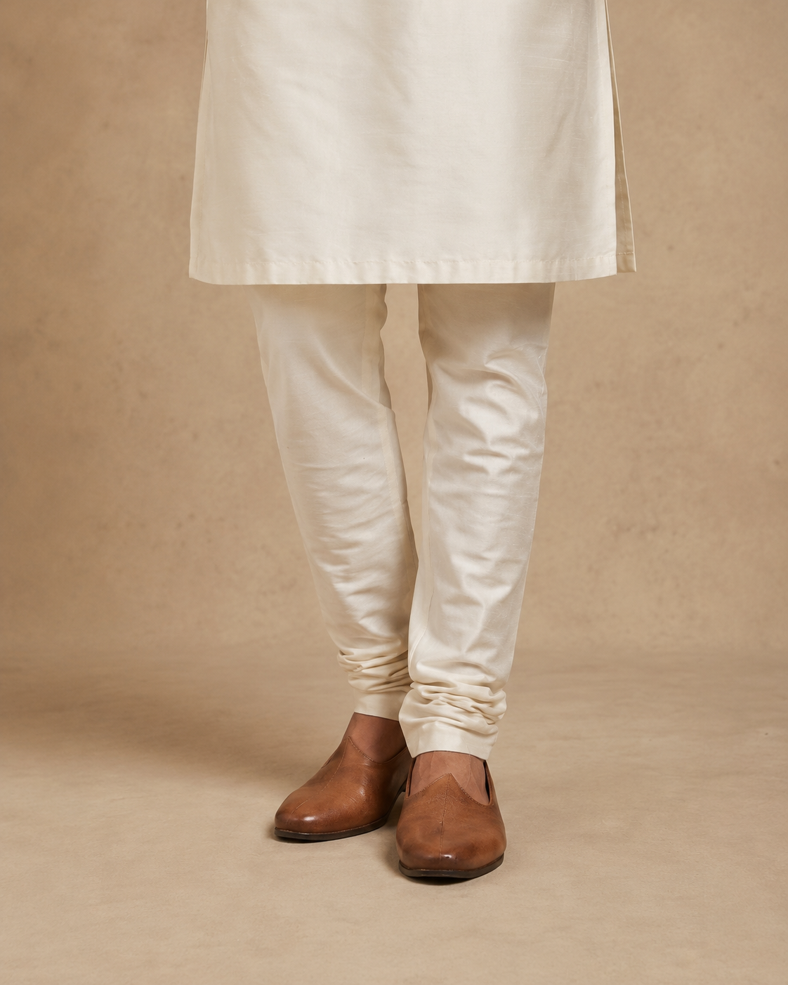 Silver Off-white Jacket Kurta Set