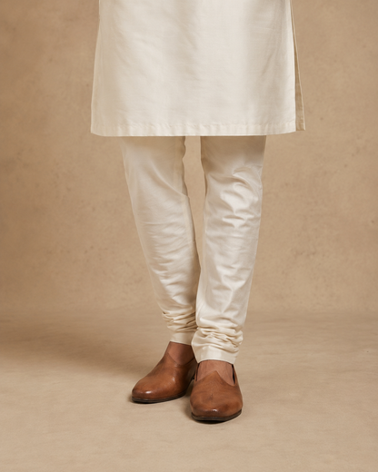 Silver Off-white Jacket Kurta Set